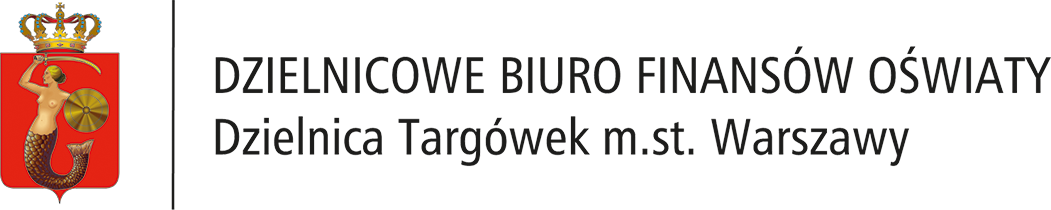 logo dzielnicowego biura finansów oświaty dzielnicy Targówek